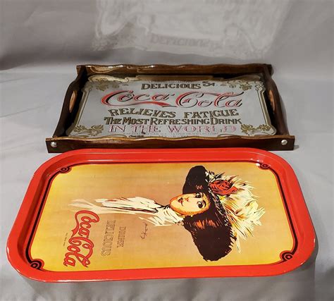 dating coca cola trays